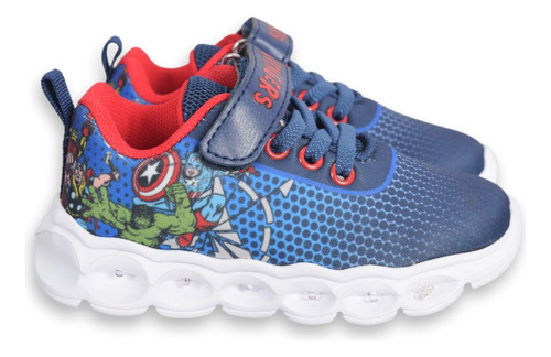 Zapatillas Marvel Niños Avengers Increible Hulk Luces 2602