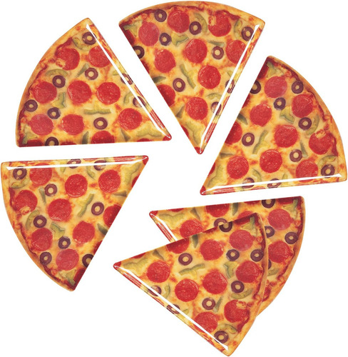 Plato Para Pizza De Melamina De 9 Pulgadas, 6