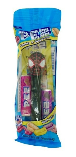 Dispensador Y Dulces Pez De Spiderman. Producto Importado.