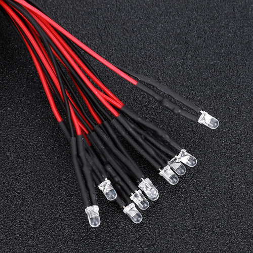 Diodos Emisores, Kit De Cables De Diodos Led De 12 V, Cabeza