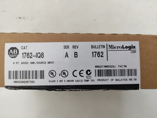 Allen Bradley Módulo De Entradas Plc Micrologix 1762-iq8 (Usado)