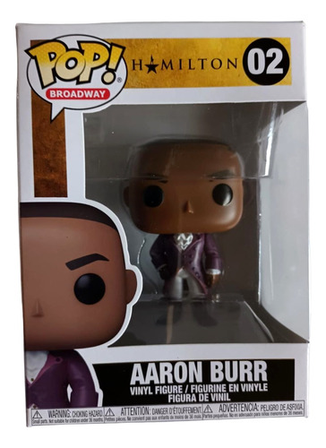 Figura Funko Pop - 02 Aaron Burr - Hamilton - Broadway