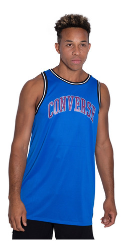 Musculosa Converse Star Chevron Textil Hombre Moda Azul