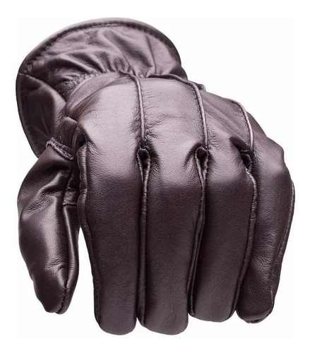 Imagem 2 de 4 de Luva Couro Pelica Social Tatica Moto Motoqueiro Paintball