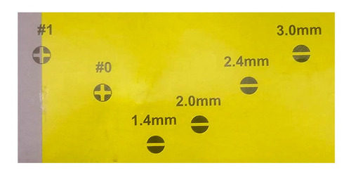 Imagen 2 de 5 de 6 Destornillador Presicion Relojero #1 - #0 Y 1.4mm - 3mm