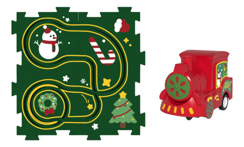 Puzzle Tracks Set Track Toy Un Rompecabezas De 4 Piezas