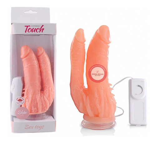 Imagen 1 de 10 de Vibrador Con Ventosa Ano Vagina Mujer Doble Placer Sexshops