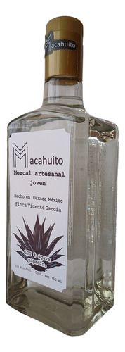 Mezcal Artesanal Macahuito 100% Agave Espadín Oaxaqueño