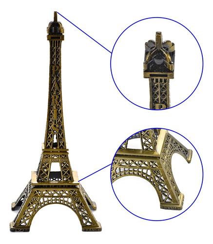 Figura Torre Eiffel Decorativa 10 Cm Paris
