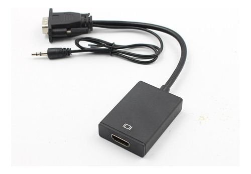 Cable Conversor Compatible Con Vga A Hdmi, Adaptador 1080p H