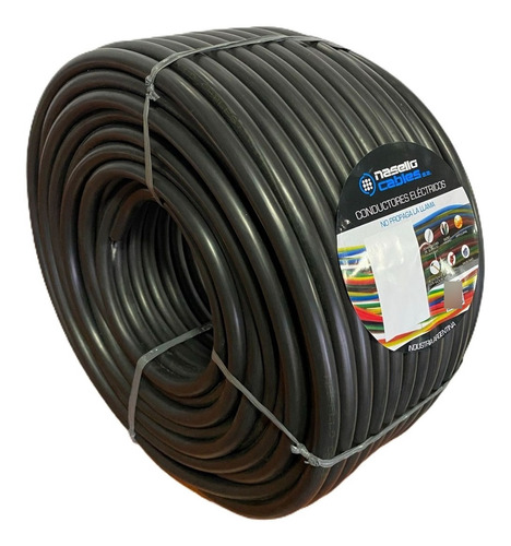 Cable Tipo Taller 2x10 Mm Tpr Normalizado X5 Metros Negro 
