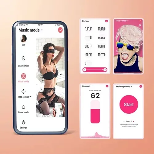 Consolador Vibrador Inteligente Con App Wifi Kegel Femenino