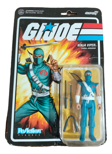 Figura De Acción G.i. Joe Ninja Viper Super 7 (Usado)