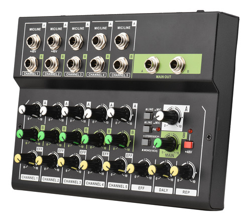 Mixer Digital Reverb Broadcast Console Mezclador De 10 Canal