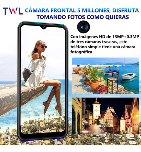 Twl Novi Teléfono 2gb Ram+16gb Facial Dual Sim Rojo