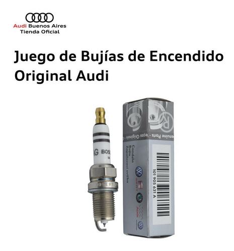 Imagen 3 de 7 de Juego De Bujias De Encendido Audi A3-101905631a-kit4