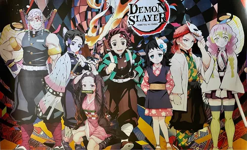 Big Poster Anime Demon Slayer Kimetsu no Yaiba LO10 90x60 cm