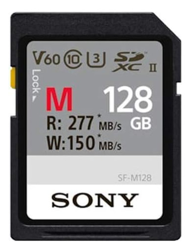 Tarjeta Sony Serie M Sdxc Uhs-ii De 128 Gb, V60, Cl10, U3, M