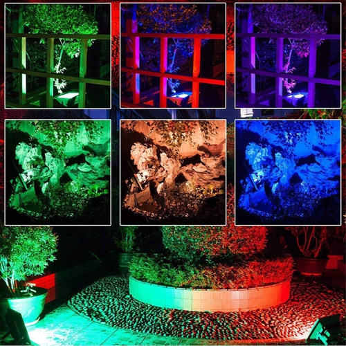 Imagen 8 de 10 de Reflector Led 30w Rgb Multicolor Colores Decoracion Ip65