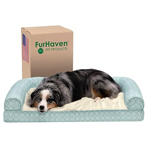 Furhaven Acogedora Cama Ortopédica Para Perros Grandes Y Med