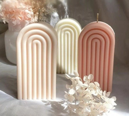 Molde Silicona Arcoíris Arco Texturado Velas Jabones Yeso Sin Eleccion