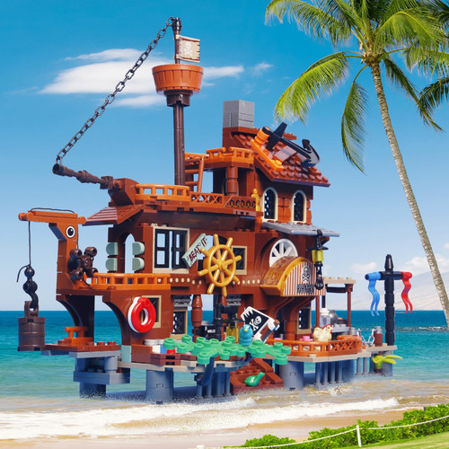 Juego De Bloques De Construcción Island Storm De 675 Piezas
