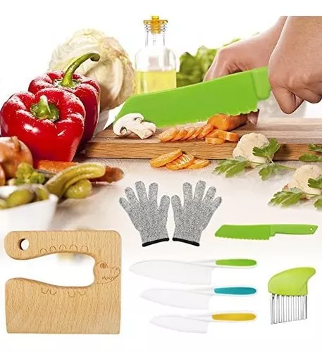 Cuchillo de madera para niños bonito cuchillo de cocina para cortar verduras cuchillo para niños 