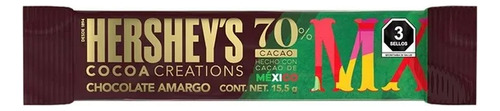 Chocolate Amargo Hershey's Cocoa Creations 70% Cacao 15.5 G