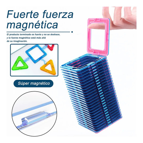 M Bloques Magneticos Construcción Juguetes Niños Iman 72 Pzs