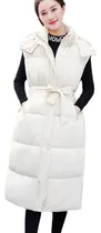 Comprar Chaleco Puffer Mujer Moda Acolchado Gorro Peluche Removible