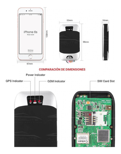 Gps Localizador Satelital Auto Moto Tk303g Control + Chip