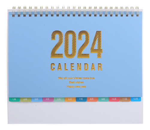 Calendario De Escritorio Mensual 2024, Planificador De Mesa