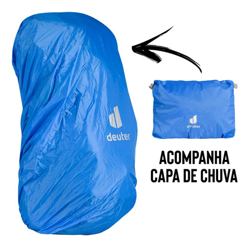 Mochila P/ Camping Deuter Aircontact Core 40+10l Azul