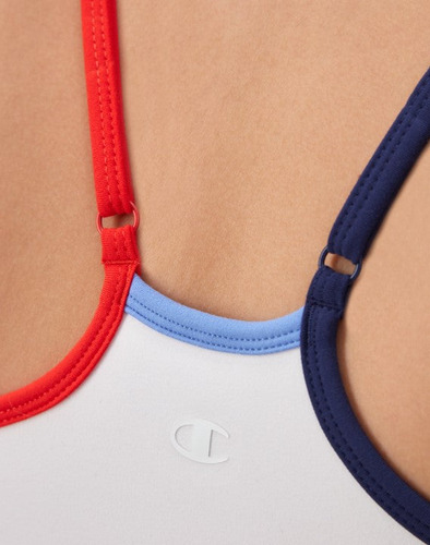 Champion Top Tacto Suave Con Bra Interno Blanco