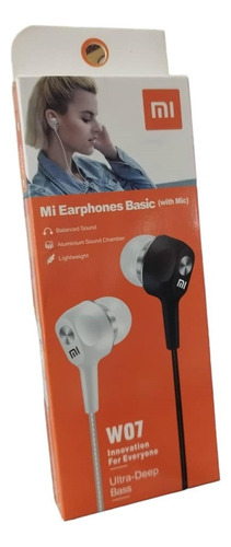 Audífonos Manos Libres Xiaomi Mi  Earphones Basic W07