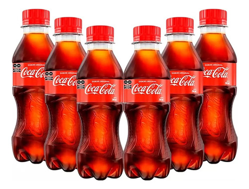 Refresco Coca Cola Pet 6 Piezas De 200 Ml C/u