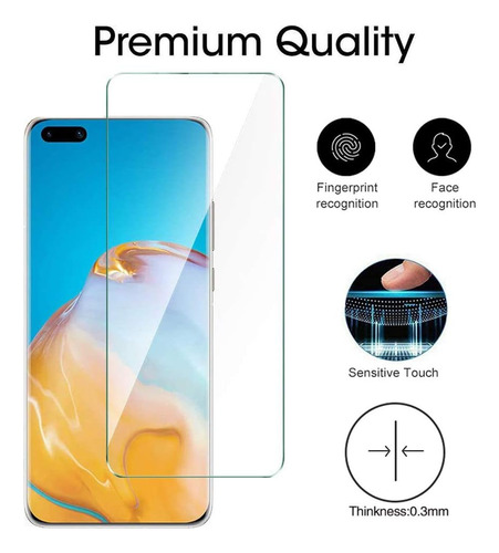Funda Silicona Tpu Suave Carcasa Para Huawei P40+mica Transparente Huawei P40