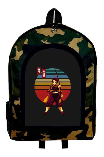 Mochila Camuflada Naruto Estilo Manga Modelo 69