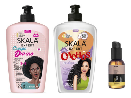 Skala Gel + Crema De Peinar 3en1 Crespo + Serum Primont