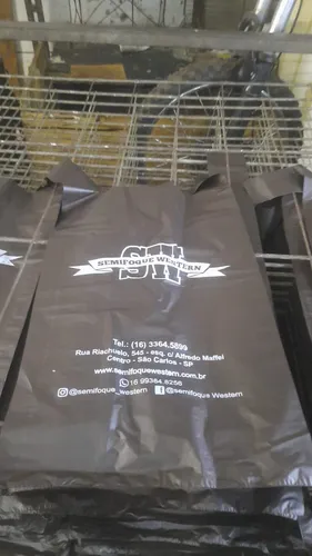 Estampa Sacolas Alça Camiseta E Alça Vazada