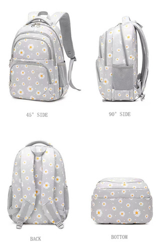 Lindo Patrón Mochila Impermeable, Mochila Estudiantil