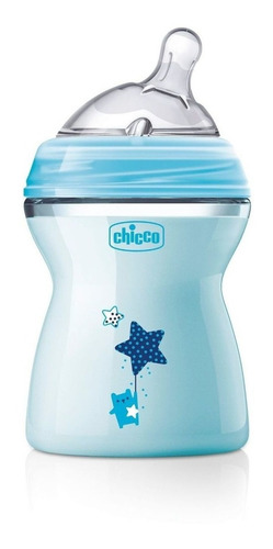 Mamadeira Color Chicco Fluxo Medio 2m+ Step Up 250ml Cor Azul