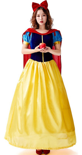 2 Snow White Princess Vestido Cosplay Disfraz Para Mujeres
