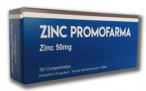 Zinc 50mg X 30 Comprimidos