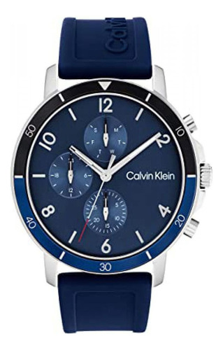 Reloj Para Hombre Calvin Klein Gauge Sport 25200071 Azul