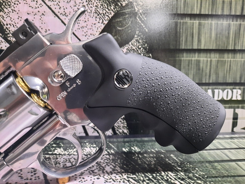 Imagem 5 de 9 de Airgun Pistola Revólver Rossi Cromado 708s 2 Polegadas Novas