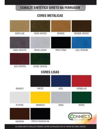 Imagem 2 de 5 de Esmalte Sintetico Direto Na Ferrugem Met Ouro Lux 3,6l