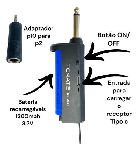 Kit Microfones Dinâmico Sem Fio Duplo Profissional Eventos