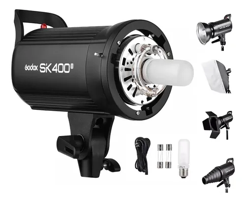 comprar Flash De Estudio Godox Sk400ii Con Luz De 150w Modelado Led