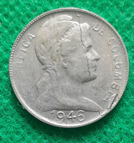 Moneda De 5 Centavos Año 1946, Error De Laminacion 
